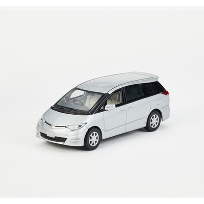 1:64 Silver Toyota Estima GSR50 Diecast - Alloy Previa Van