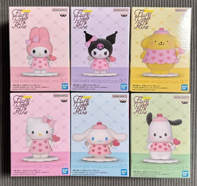 Set of 6 Sanrio Characters Fluffy Puffy Mine vol.1 vol.2 Complete
