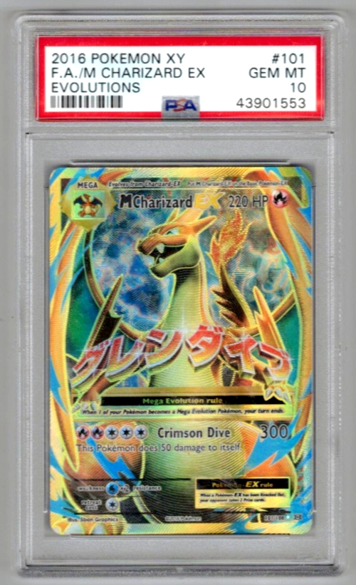 Pokemon Card PSA 10 Gem Mint Mega M Charizard EX 101/108 XY
