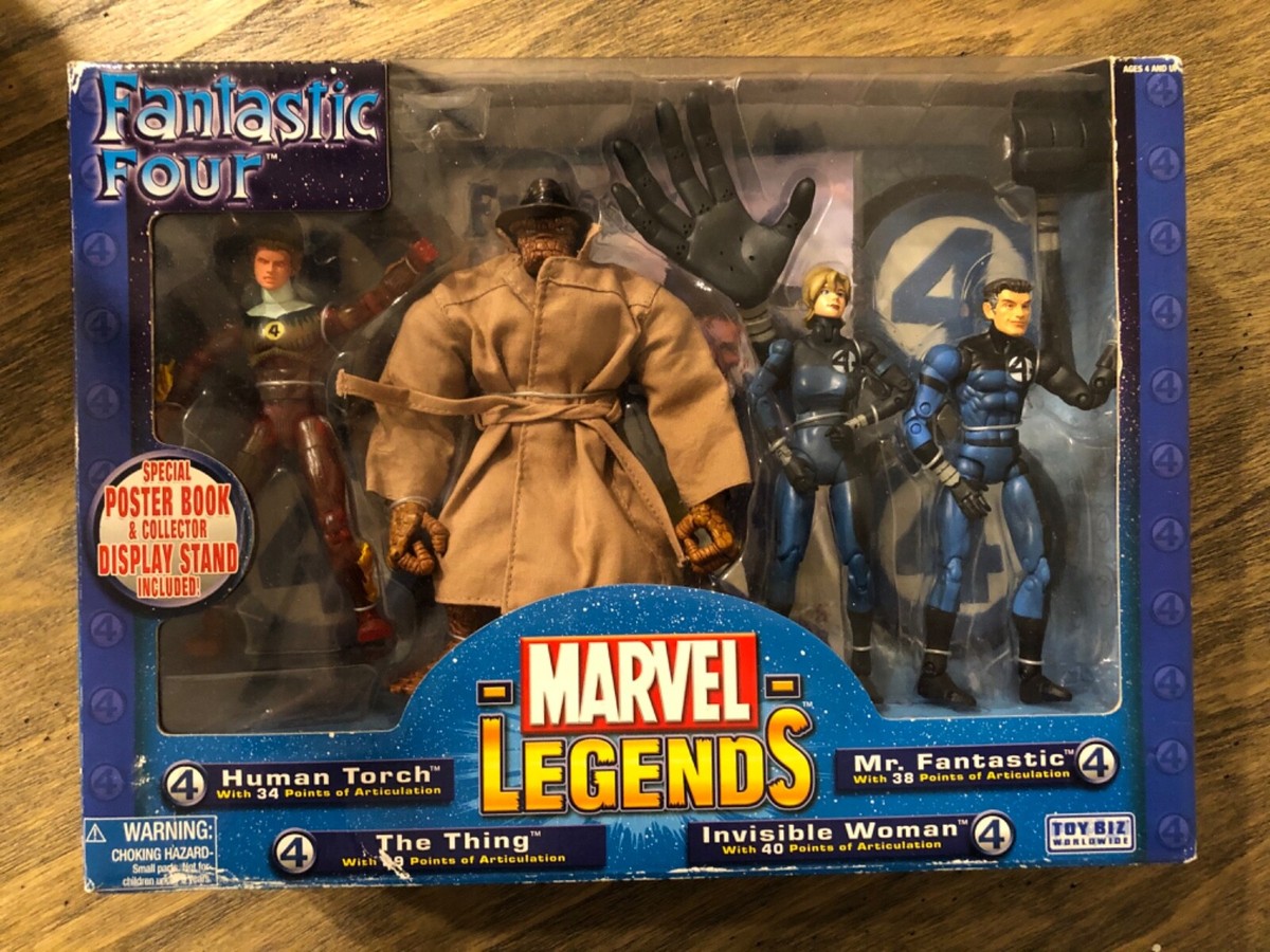 marvel legends FANTASTIC FOUR SET (Toybiz) Action Figures | eBay