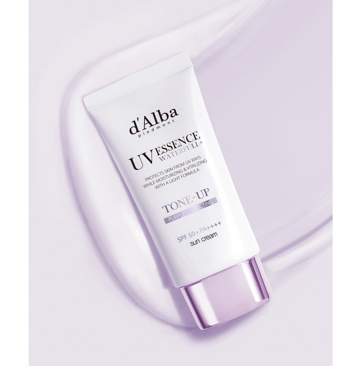 d'Alba UV Essence Waterfull Tone Up Sun Cream Purple SPF50+/PA++++