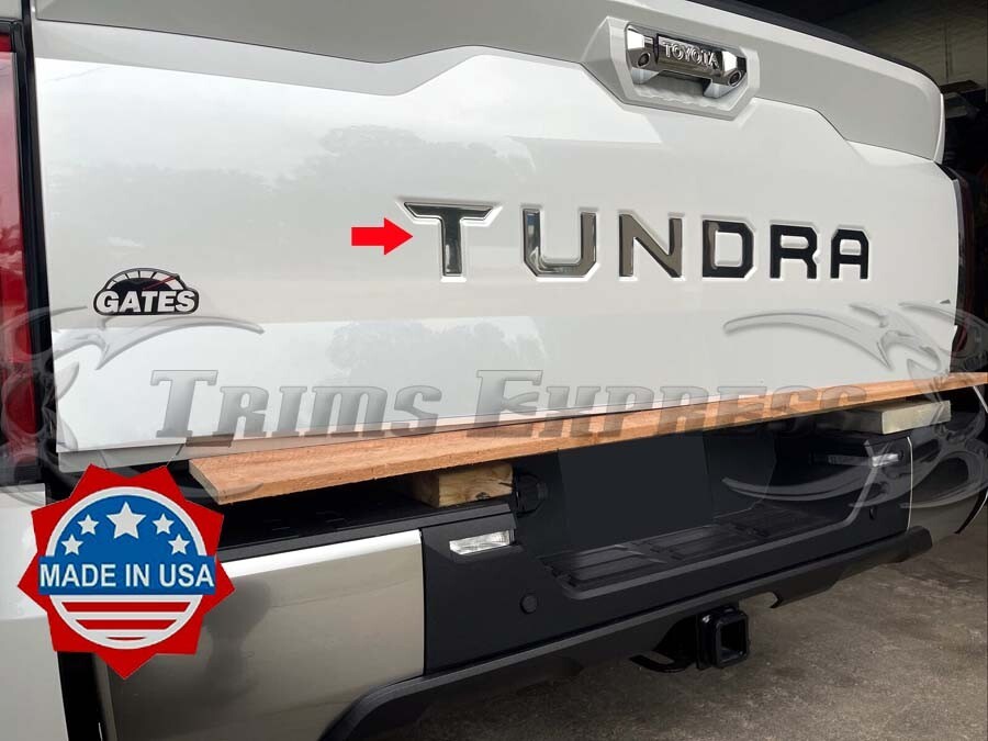 for:2022-2025 Toyota Tundra Tailgate Letter Door Cover Accent Trim