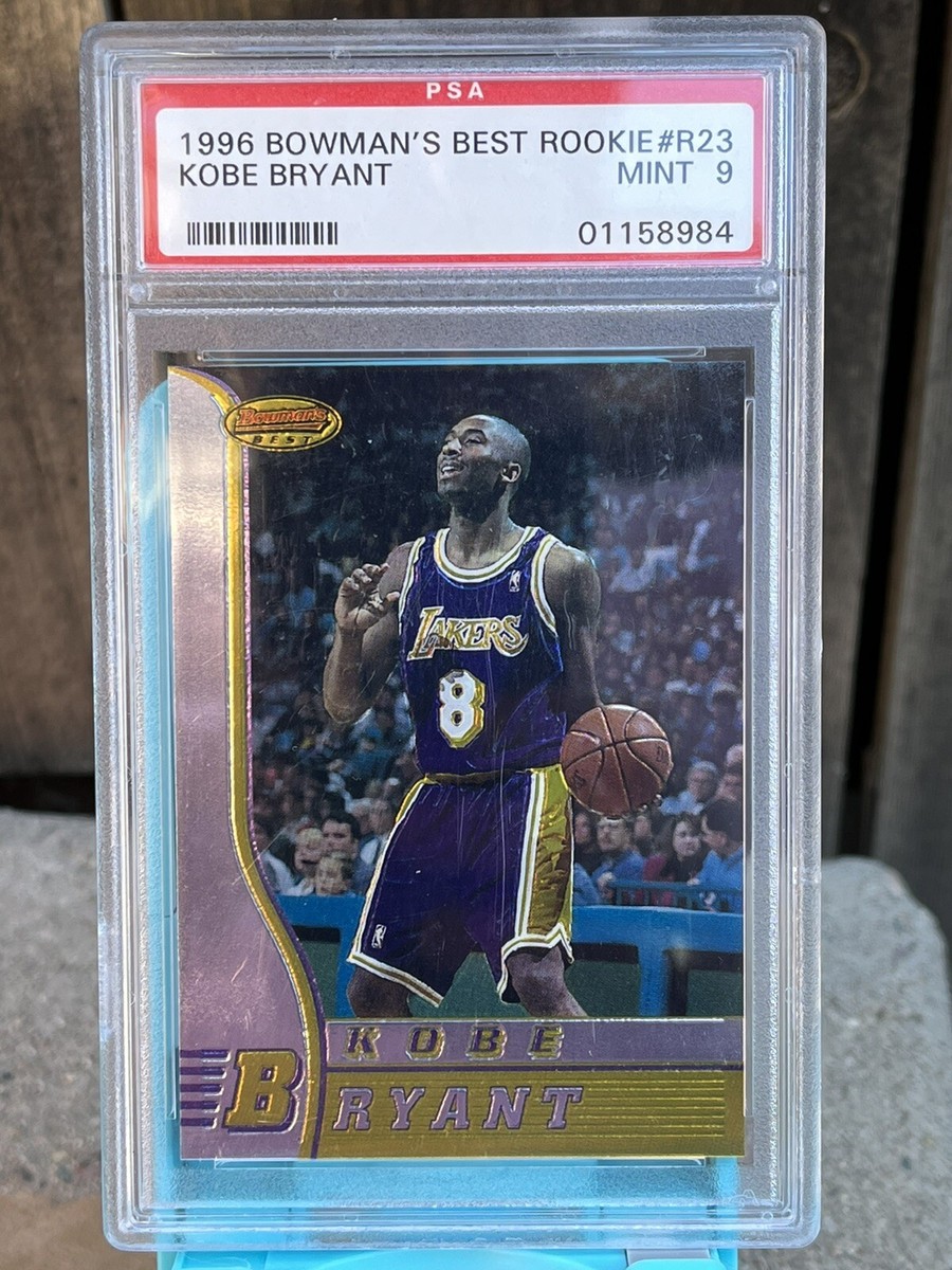 1996 Bowmans BEST KOBE BRYANT ROOKIE RC #R23 PSA 9 Mint HOF Lakers