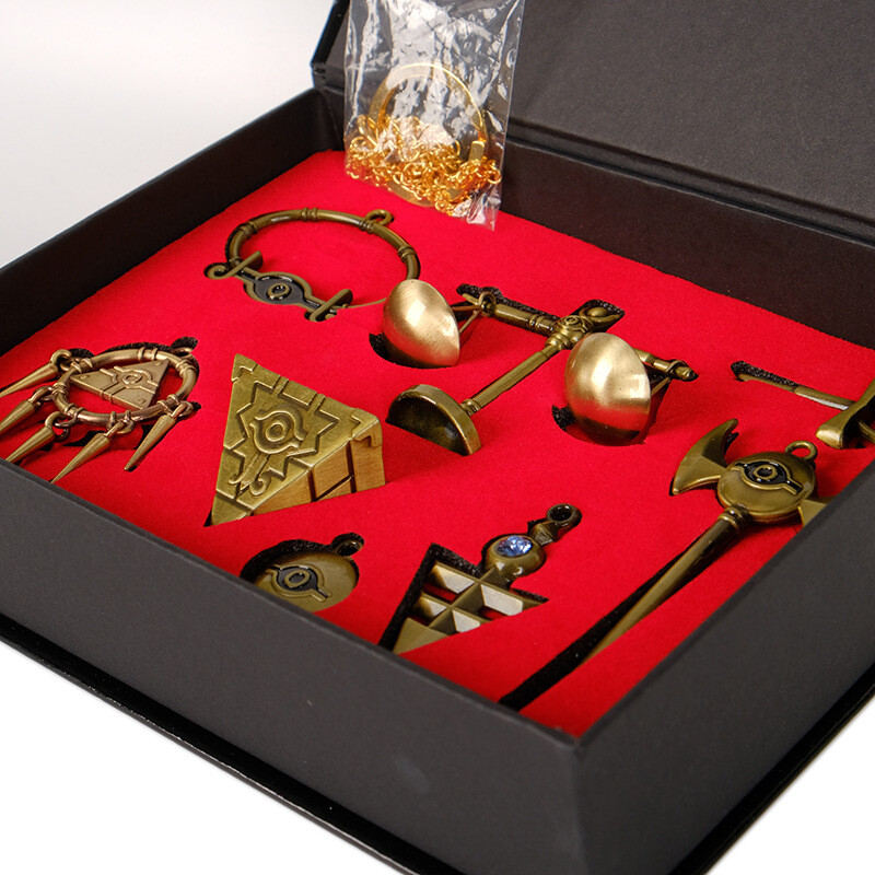 New Yu-Gi-Oh! 8 Pcs/set Millennium Items Puzzle Pendant Necklace