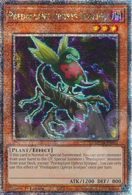 Yugioh - Predaplant Ophrys Scorpio - 1st Edition QCR NM - Free