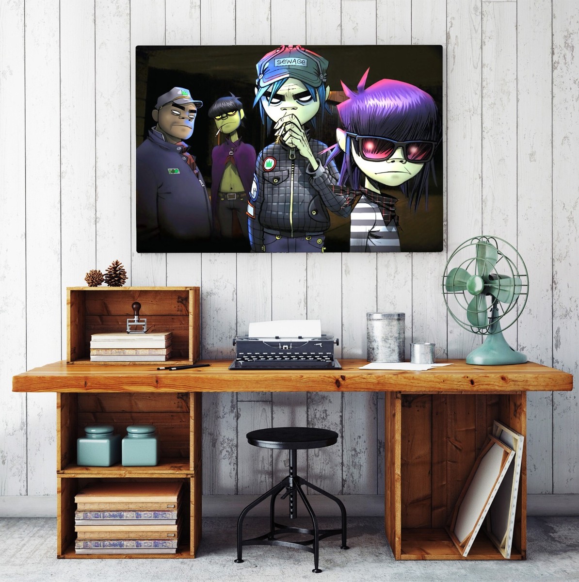 GORILLAZ - Canvas Wall Art Giclee Print Poster Picture +Many Sizes
