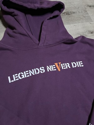 Juice WLRD x Vlone Legends Never Die Hoodie Purple 100% Authentic
