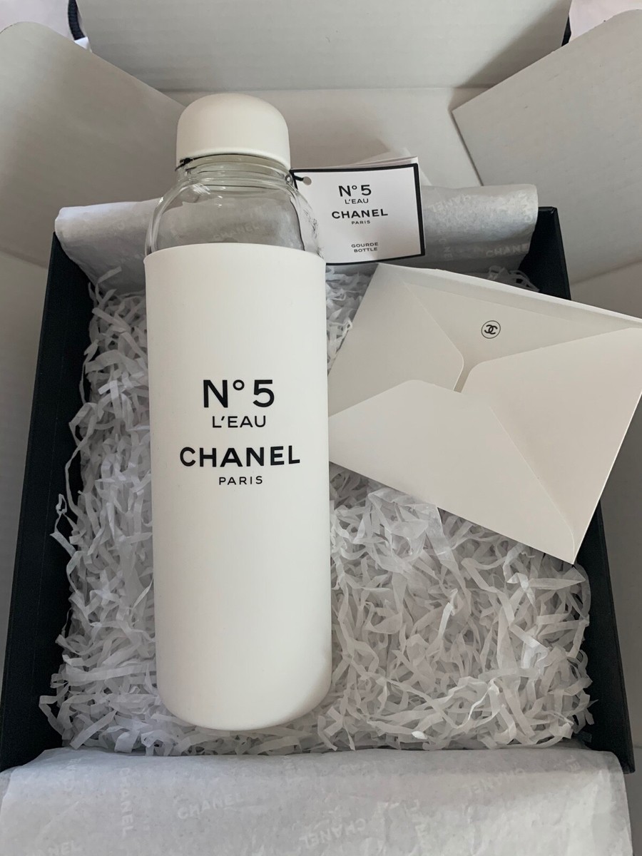 Chanel Factory 5 L'eau Glass Water Bottle Limited Edition | eBay