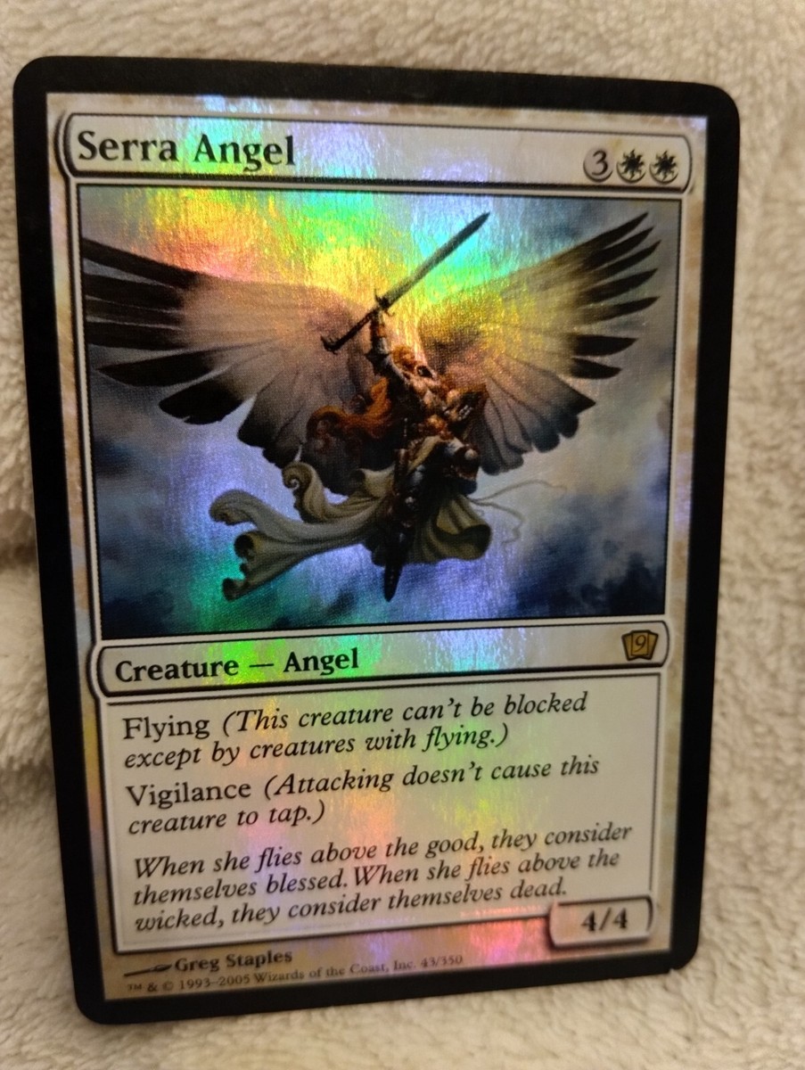 MTG SERRA ANGEL FOIL ENG [Good] 9th Ninth Edition 2005 Rare
