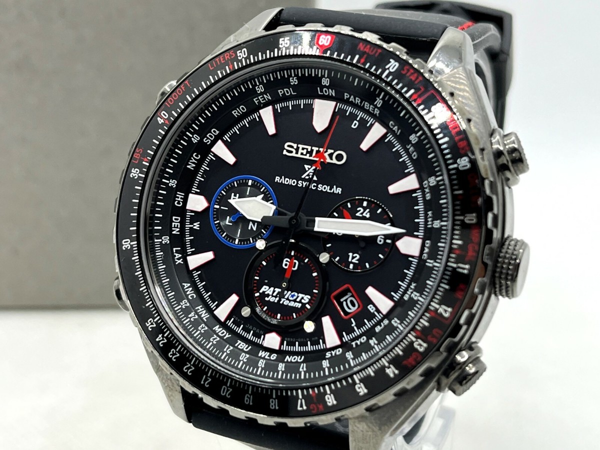 SEIKO クロノグラフ ブラック腕時計 セイコー 8B92-0AE0 SEIKO クロノ