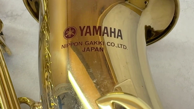Yamaha YAS-32 Alto Saxophone Purple Logo Japan Serial 013438 Key