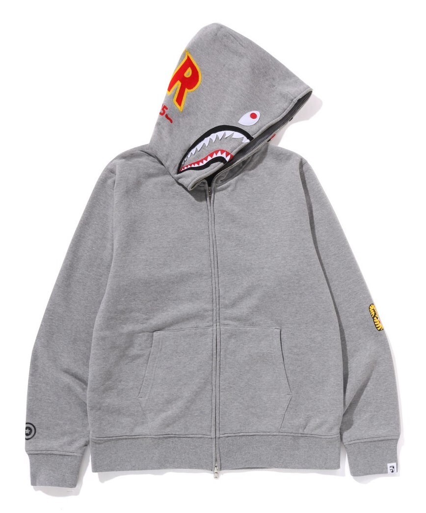 A BATHNIG APE Men's 2ND SHARK FULL ZIP HOODIE 1K70115006 r | eBay