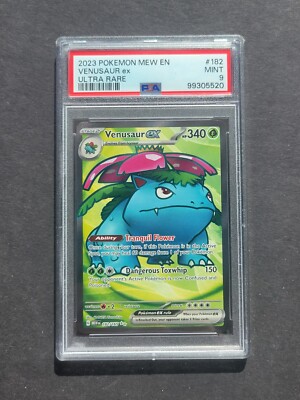 PSA 9 VENUSAUR EX 182/165 - S&V 151 MEW EN ULTRA RARE ENGLISH