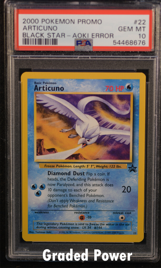 Promo Articuno AOKI ERROR Black Star Promo PSA 10 (8676) #22