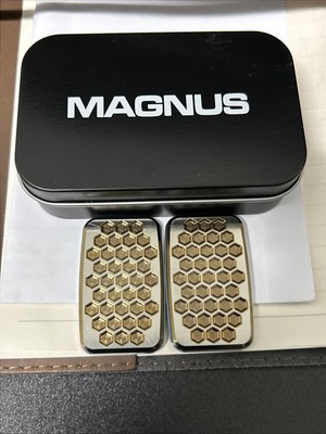 Magnus MagLab SS/Gold Hex Magnetic Fidget Slider RARE! | eBay