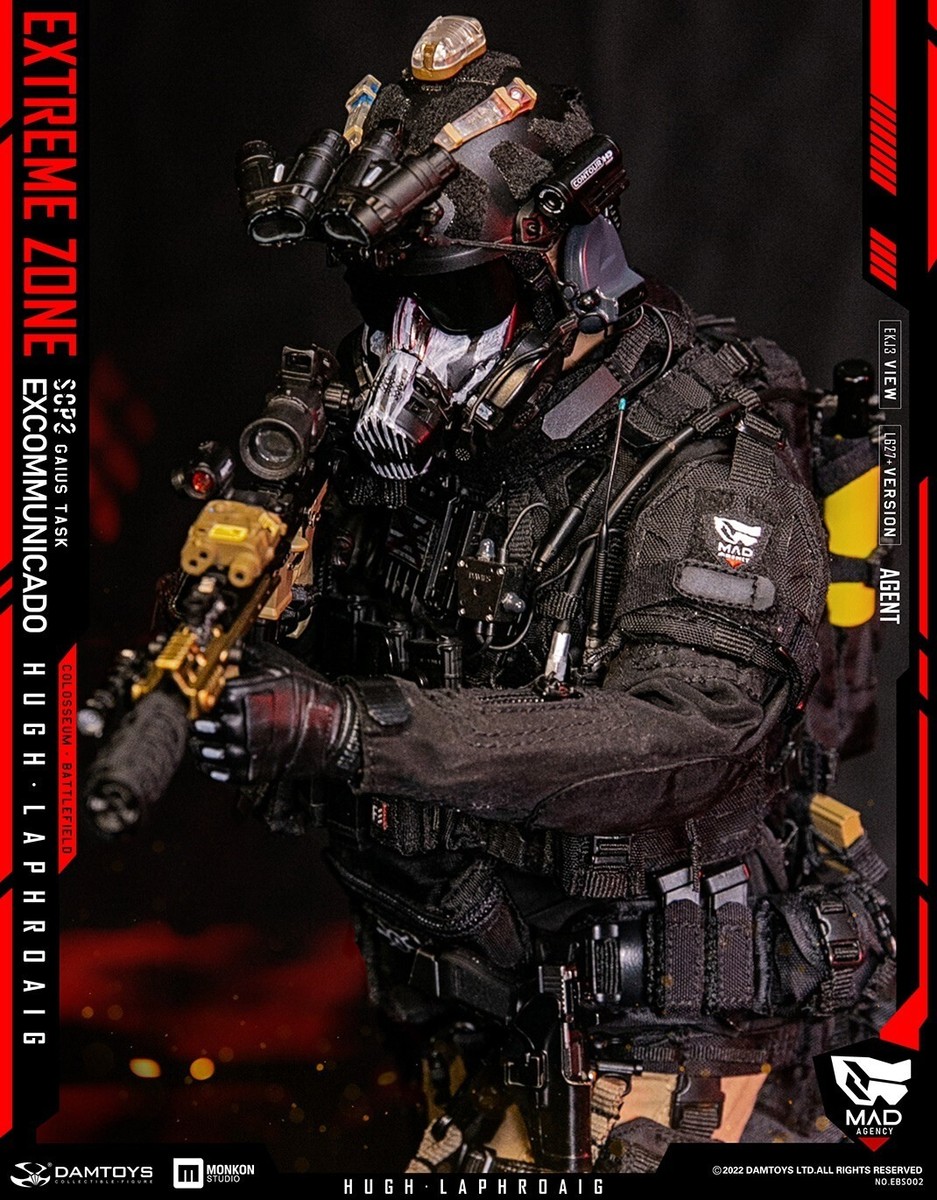 1:6 DamToys Extreme Zone Agent Hugh Laphroaig MK16 SCAR Rifle Set
