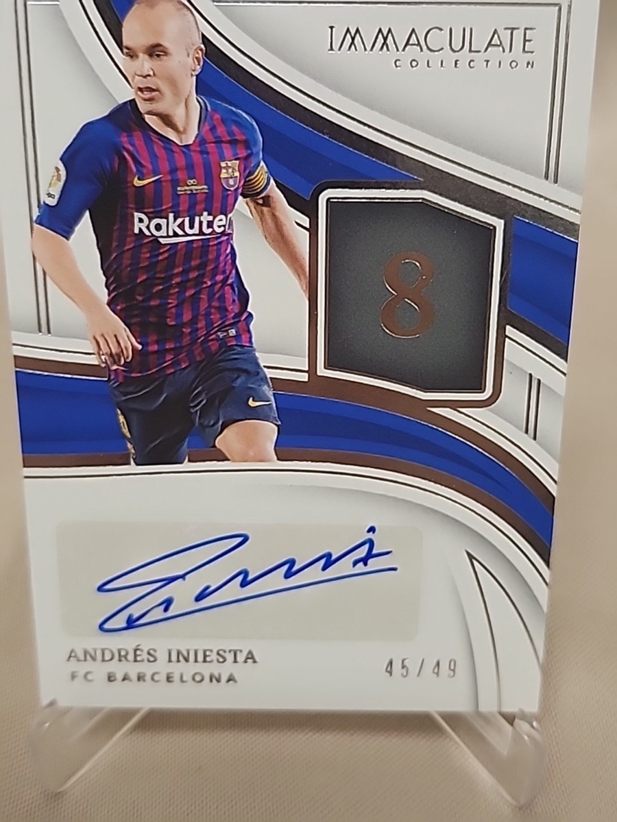 2023-24 Panini Immaculate Number Signature Soccer Autograph Andres