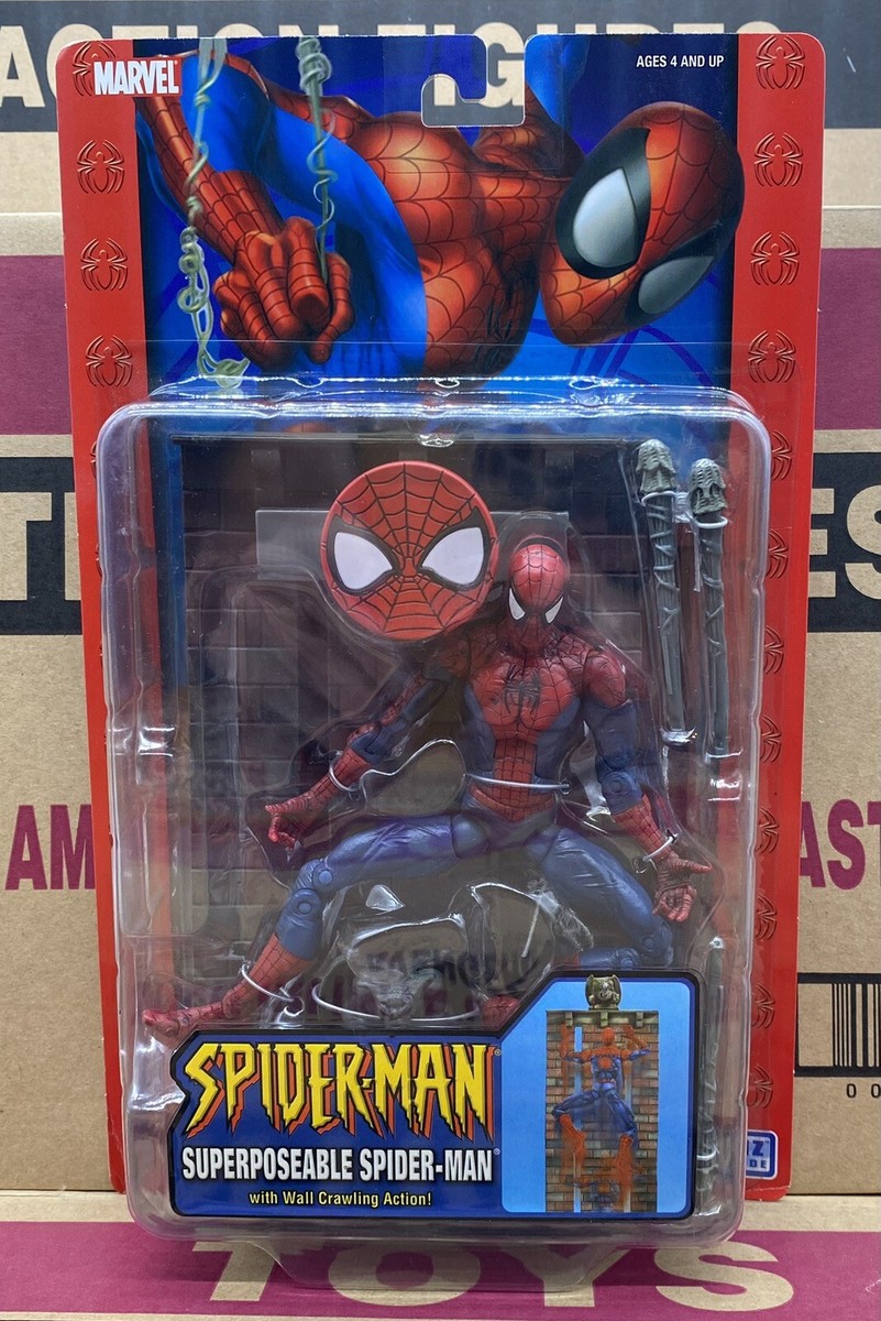 MCFARLANE SUPER POSEABLE SPIDER-MAN Toybiz Marvel Legends Scale