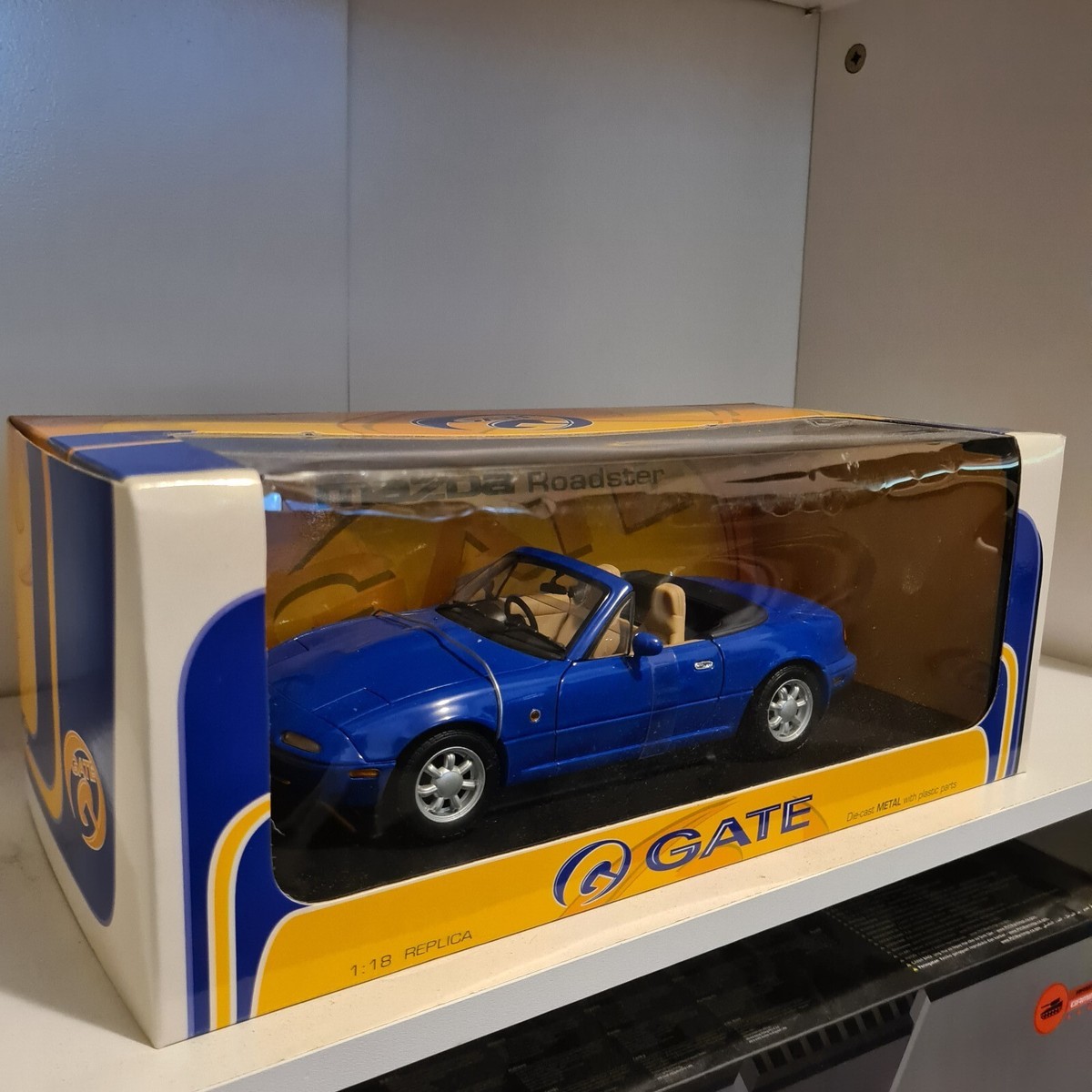 Gate Model Car Mazda Mx-5 Mx5 Miata Eunos Mariner Blue 1/18 Scale