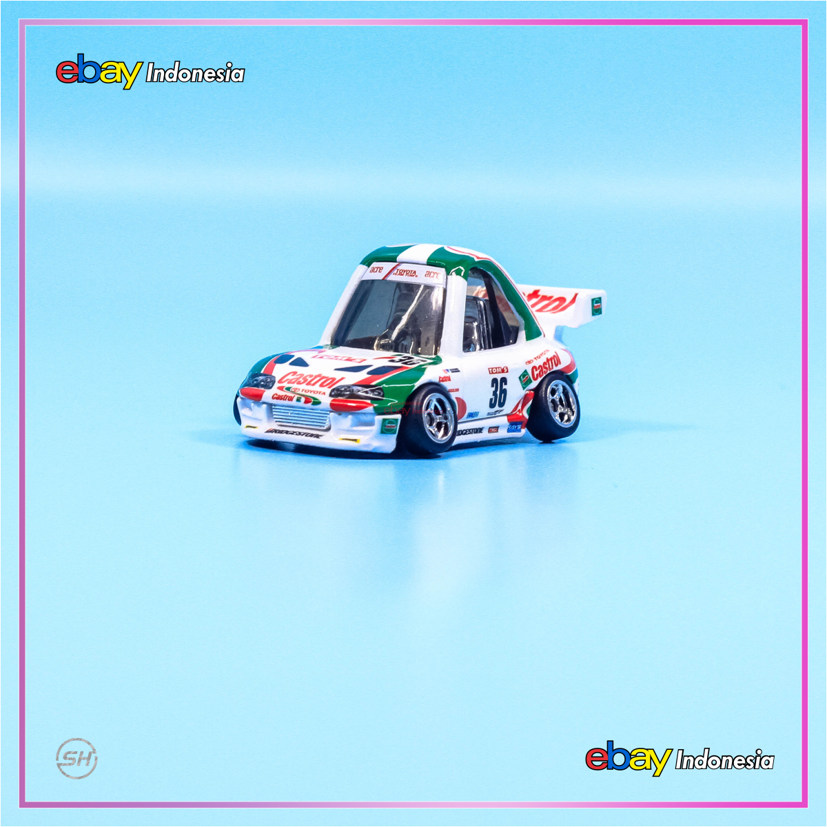 Hot Wheels Custom 94 Toyota Supra Tooned Castrol JGTC Diecast 1:64