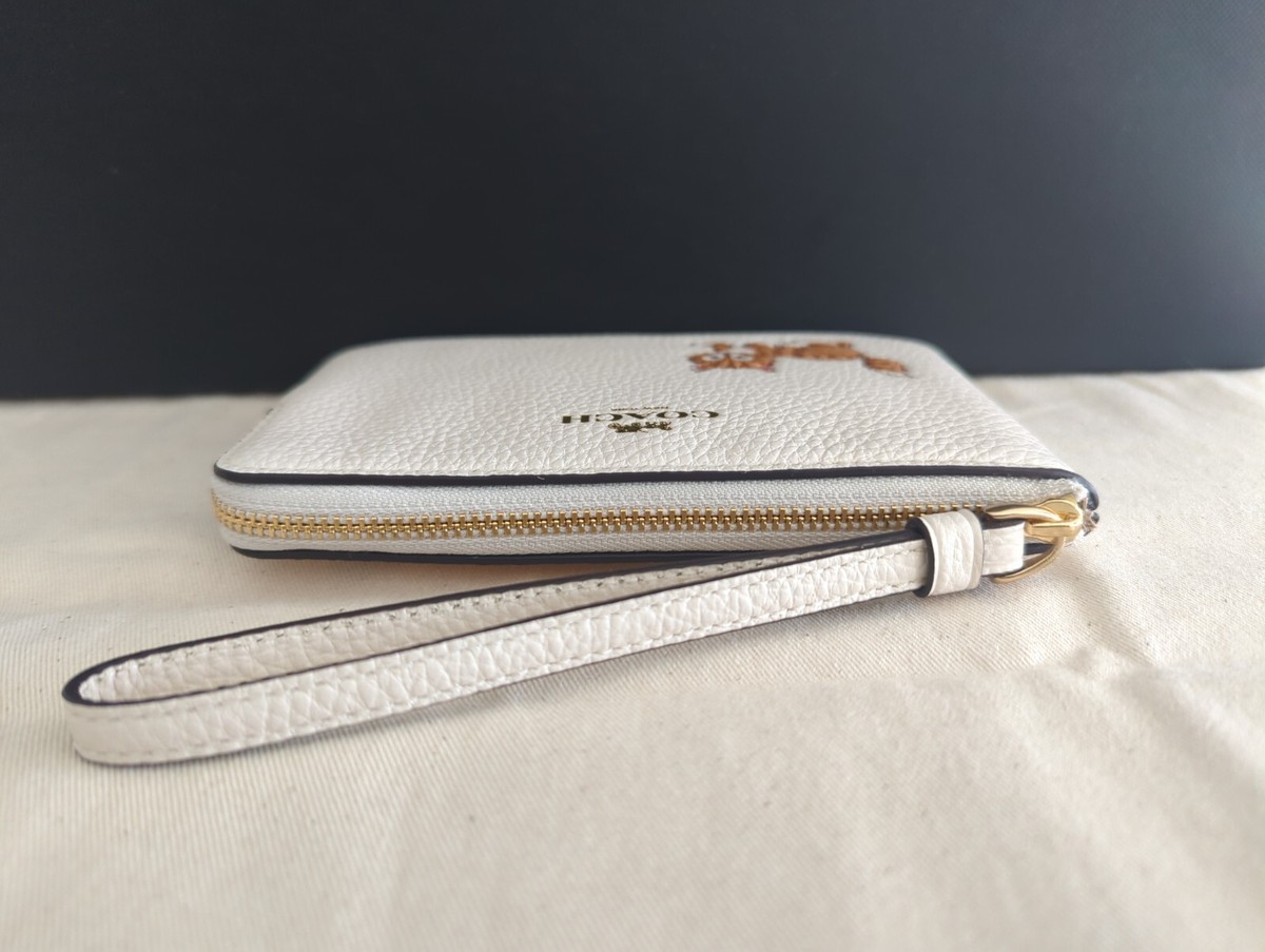 US duties incl.✨ AUTHENTIC!! Coach Corner Zip Wristlet with