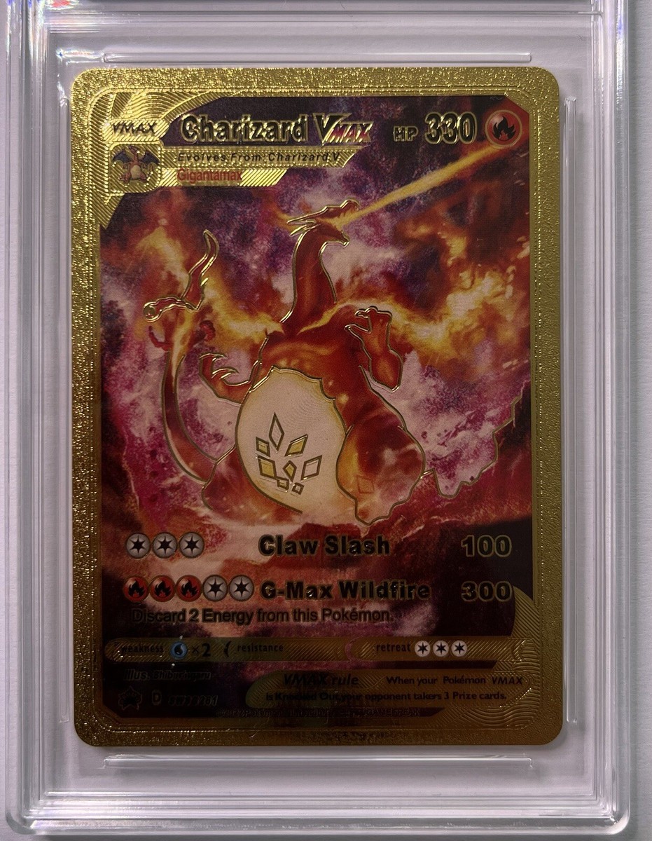 Pokemon Charizard Vmax HP330 gold foil card | eBay