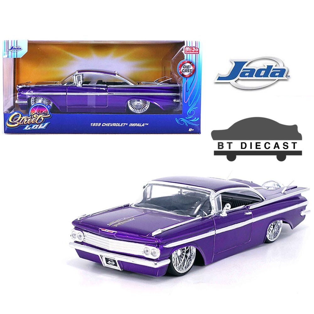 JADA STREET LOW RIDER 1959 CHEVY IMPALA SS 1/24 DUB WIRE WHEELS