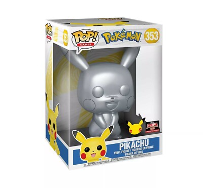 Funko Pop #353 Pikachu Silver Metallic 10” Jumbo Target Con