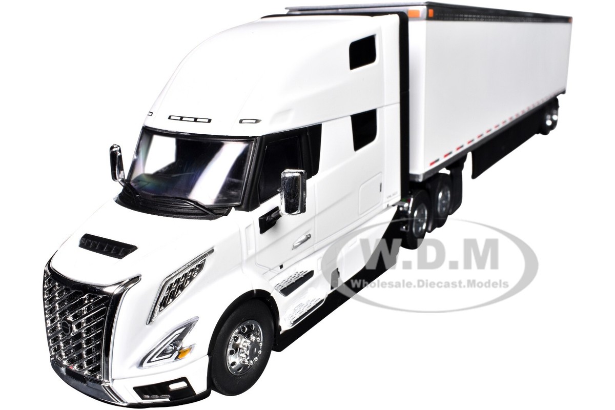 VOLVO VNL 860 SLEEPER W/TRAILER WHITE 1/50 DIECAST MODEL BY FIRST