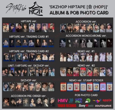 STRAY KIDS SKZHOP HIPTAPE 合(HOP) ALBUM PHOTO CARD JAPAN KOREA POB