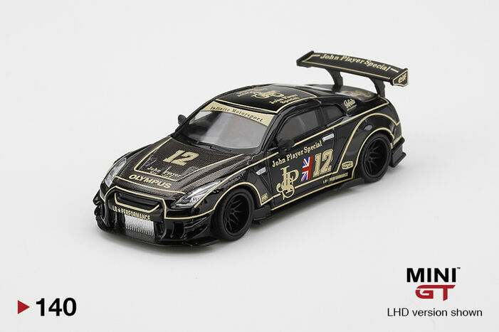 MINI GT 140 LB WORKS Nissan GT-R (R35) JPS Type 2, Rear Wing ver 3