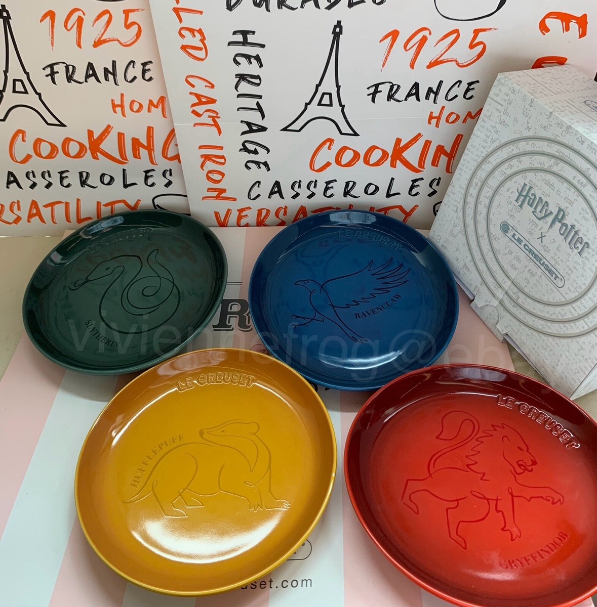 LE CREUSET x HARRY POTTER HOGWARTS HOUSES DESSERT ROUND 4 PCS