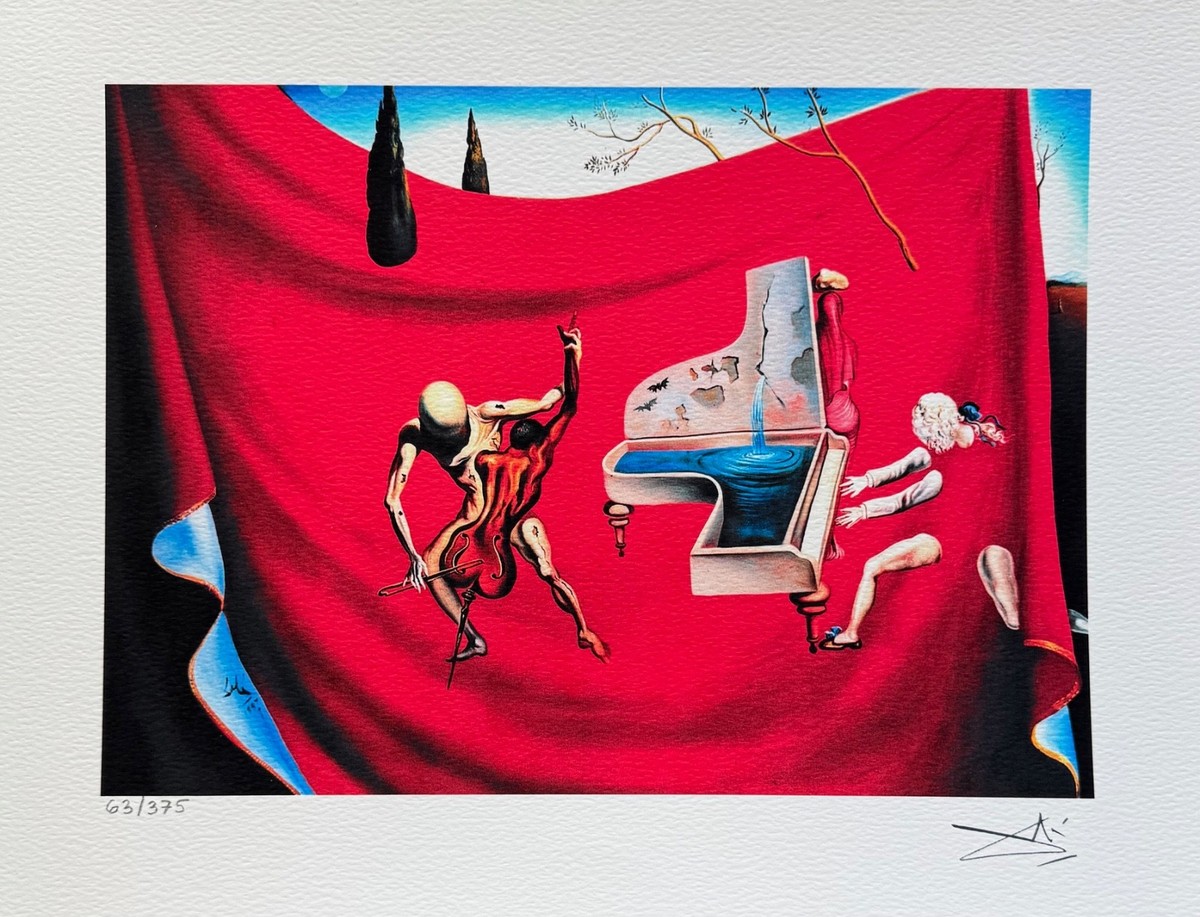 Salvador Dali MUSICAL TEMPEST Facsimile Signed & Numbered Art