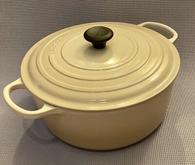 Le Creuset Dutch Oven #30 – 9 qt / 8.4 liters -Almond | eBay