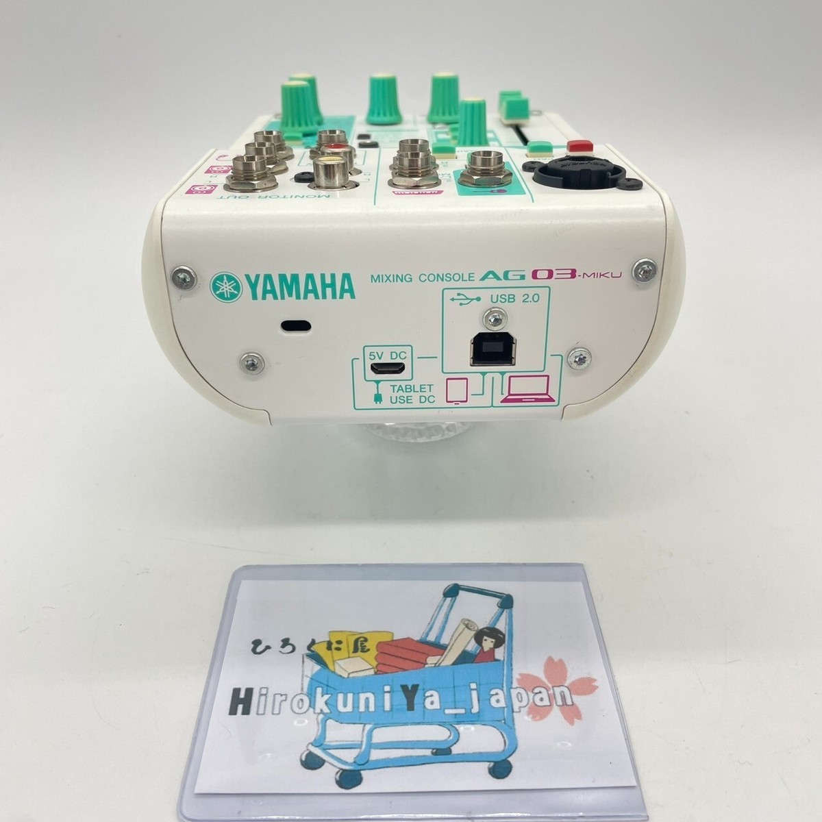 YAMAHA Hatsune Miku AG03-MIKU Webcasting Mixer 3-Channel USB Audio