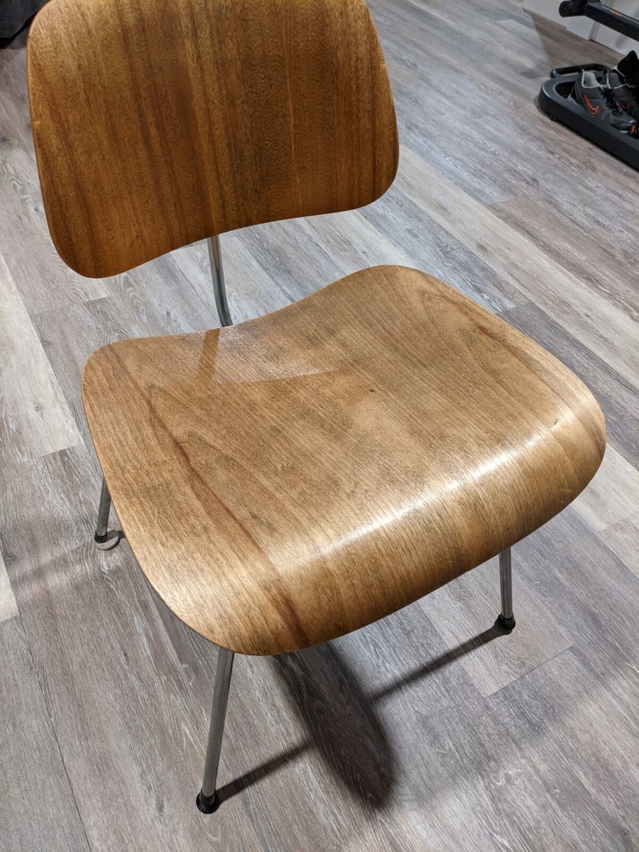 Eames Herman Miller DCM Molded Chair 1940s 1950s Bent Plywood Mid