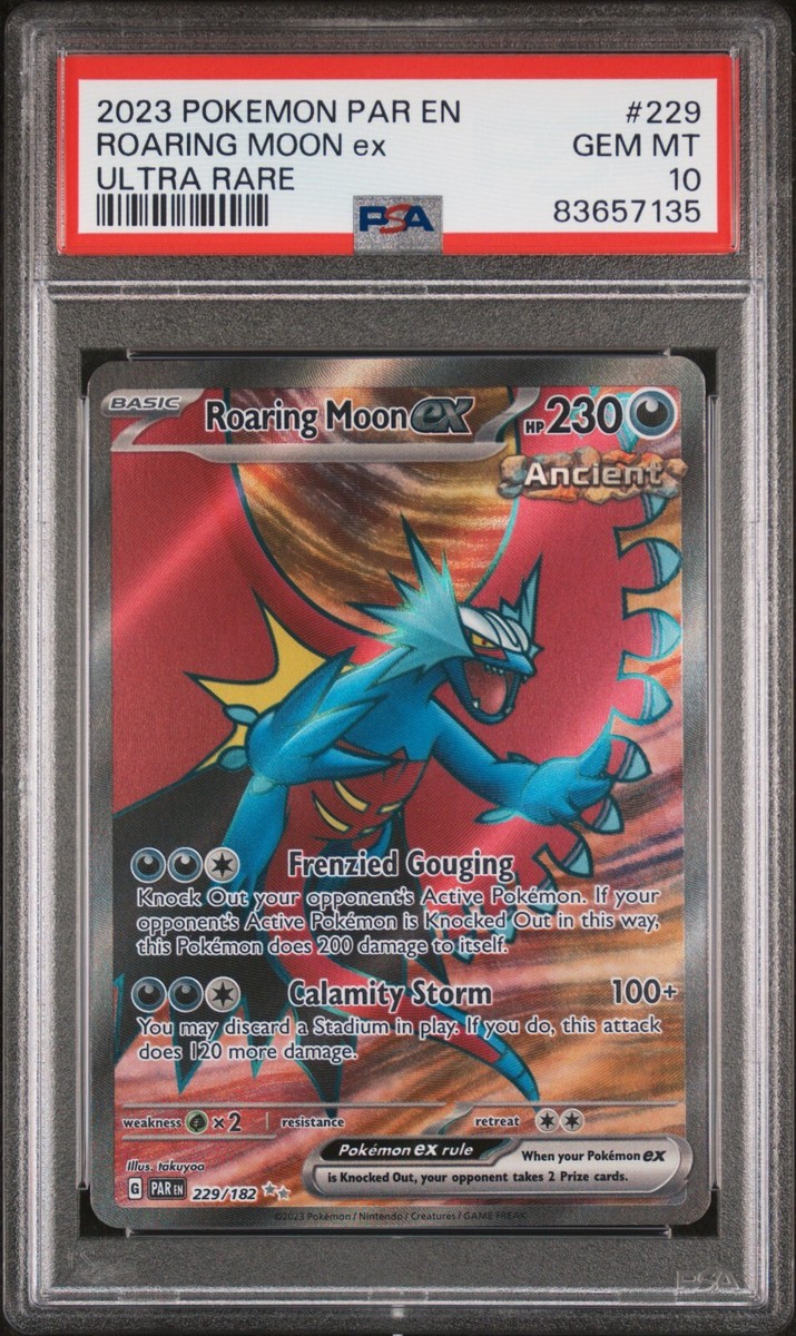 Roaring Moon ex 229/182 PSA 10 - Scarlet & Violet Paradox Rift