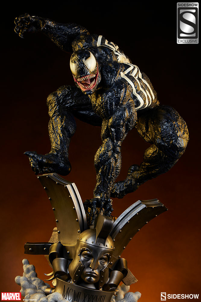 SIDESHOW EXCLUSIVE VENOM COMIQUETTE STATUE SPIDER-MAN CARNAGE 80