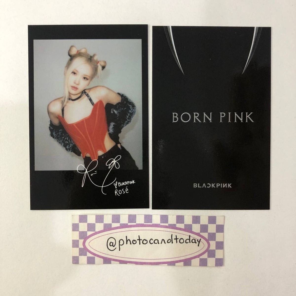 BLACKPINK BORN PINK KTOWN4U LUCKYDRAW POB OFFICIAL PHOTOCARD KPOP