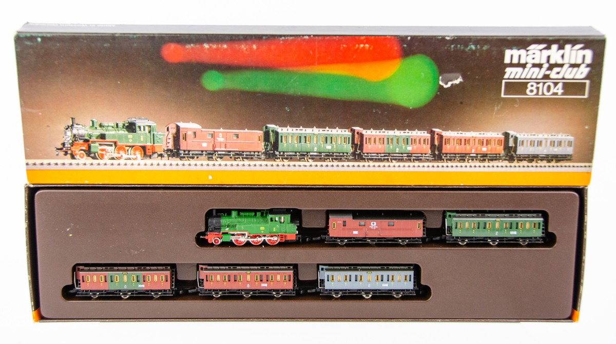 Vintage Marklin Mini-Club 8104 German Z Scale Steam Locomotive