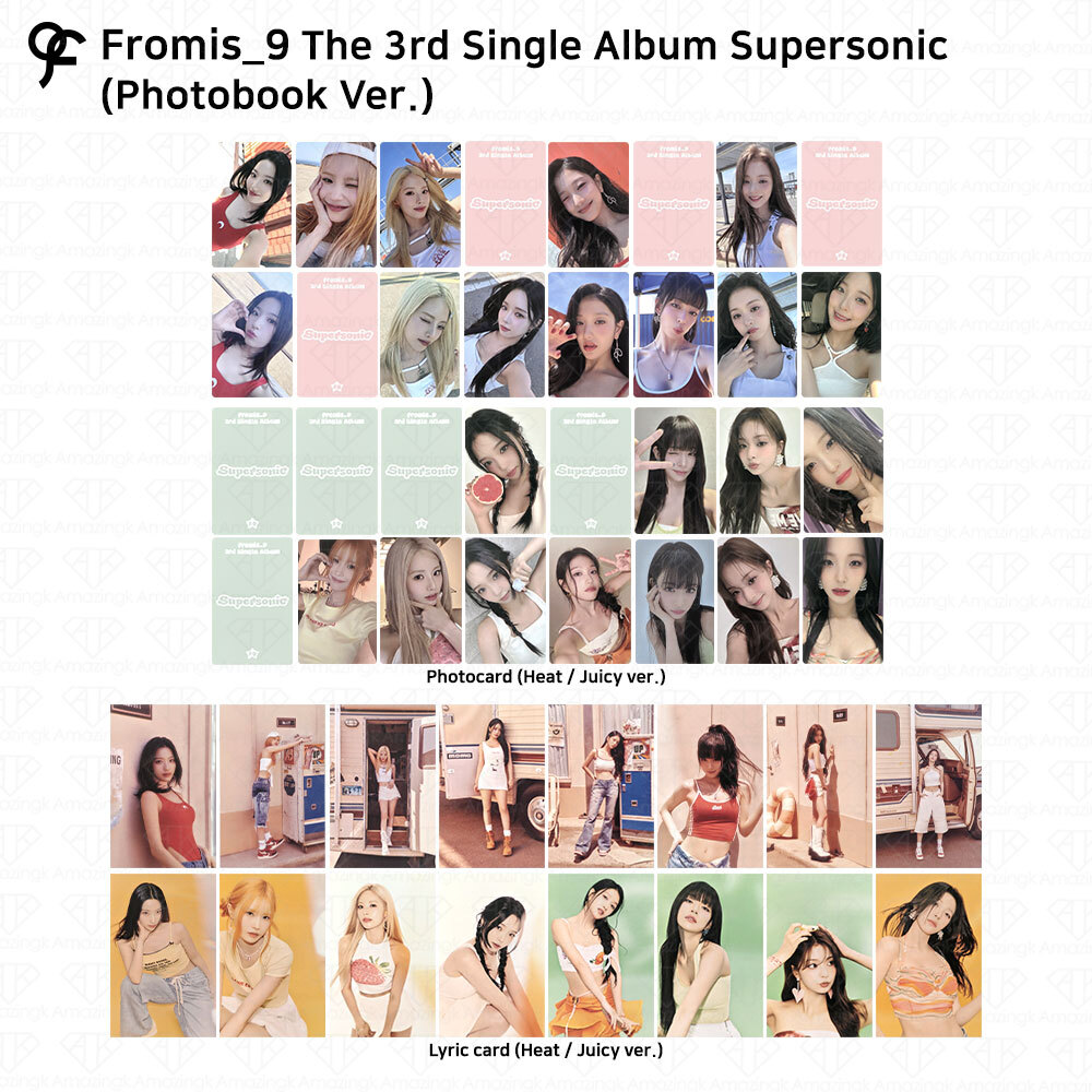 Fromis 9 The 3rd Single Album Supersonic Official Photocard Lyric