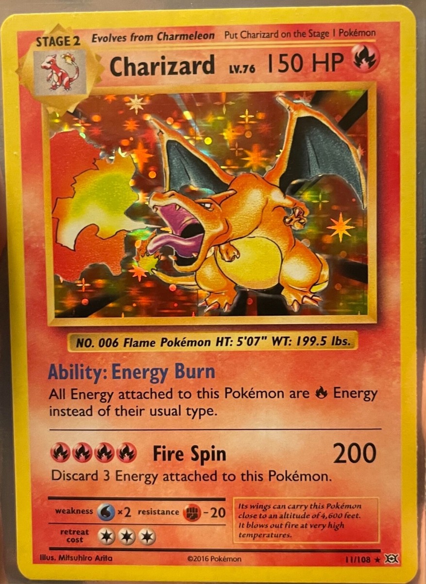 Mint Condition Ungraded Holo Rare Charizard, XY Evolutions | eBay