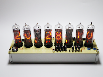 Stein's Gate Divergence Meter using REAL NIXIE TUBE with clock
