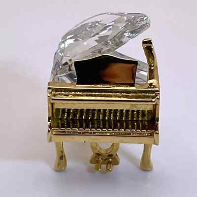 Swarovski Crystal Memories Gold Miniature Grand Piano 173368