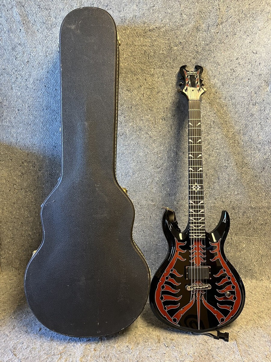 Schecter 6 String Diamond Series Devil Spine Red Electric Guitar