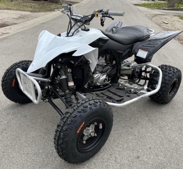 2009-2024 Yamaha YFZ450R Black & White Complete Set Plastics | 7