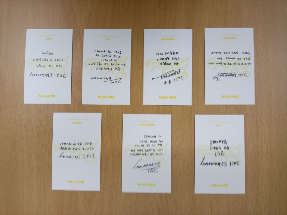 K-POP Enhypen Members Photocard 1st ENniversary 2021 | eBay