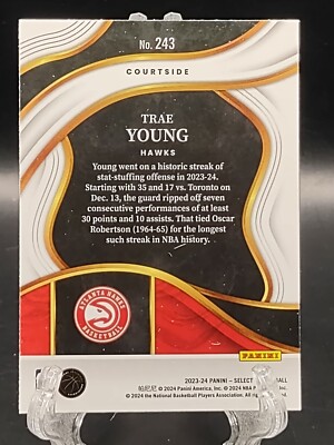 2023-24 Panini Select RC Trae Young #243 Courtside Blue Atlanta