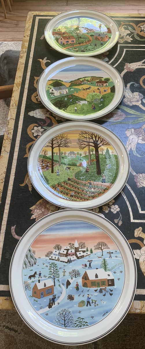 VILLEROY & BOCH THE 4 SEASONS PLATES FULL SET | eBay