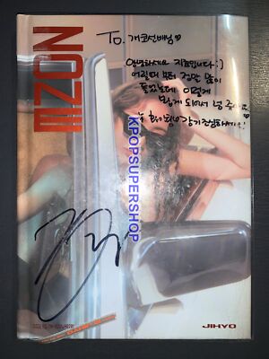 Twice Jihyo 1st Mini Album Zone Autographed Signed CD Photocard